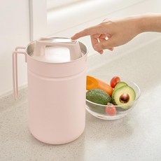 무디타 不鏽鋼真空廚餘桶 2.8L, 粉色的, 1個