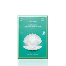 제이엠솔루션 청광 마린 진주 딥 모이스춰 마스크 펄 진주마스크팩 STEP1 1.5ml + STEP2 27ml + STEP3 1.5ml x 10p 세트, 1세트