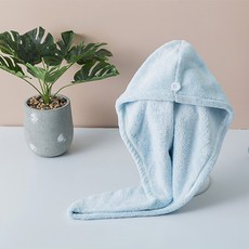 GN超細纖維乾髮毛巾 90g, 藍色, 1個