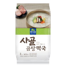 면사랑 사골 곰탕 떡국 2인, 367.8g, 1개