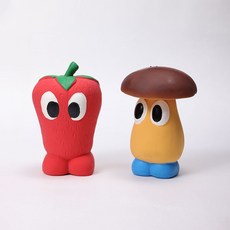 DING DONG PET 寵物清爽水果嗶嗶聲乳膠玩具 2件組, 棕紅色, 1組