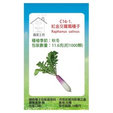 蔬菜工坊 紅金交蘿蔔種子 C16-1 1000顆, 1個
