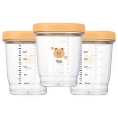티지엠 에코젠 이유식 보관 용기, 240ml, 치즈, 1세트