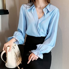 주름블라우스
