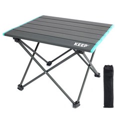 캠핑 테이블-추천-KEEP 캠핑용 초경량 알루미늄 접이식 폴딩 롤 테이블, 혼합색상