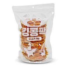 킹콩팩 강아지 간식, 1개, 1kg, 닭가슴살 슬라이스
