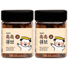 뽀시래기 강아지 촉촉큐브 180g, 황태, 2개