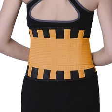 리치덕 통기성 허리보호대 오렌지 L, 1개