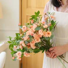 센트바스켓 봄날 벚꽃나무 조화 가지, 코랄, 1개