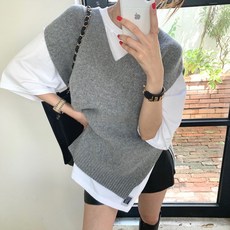I'M MONG 女款Mohipa寬鬆基本針織背心