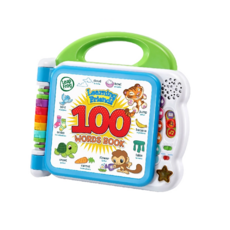 LeapFrog 跳跳蛙 100單字互動認知圖鑑, 有聲互動 英文/西班牙文雙語切換 綠色主題, 綠色
