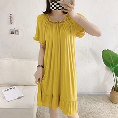 프릴 만땅 럭셔리 잠옷 편한 임산부 홈웨어 원피스