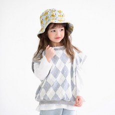 Mercivoco 兒童菱格紋背心 D22A21