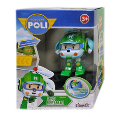 SiLverLit 銀輝 POLI 波力 迷你變形赫利, 人氣救援變形角色 變身機器人, 1盒