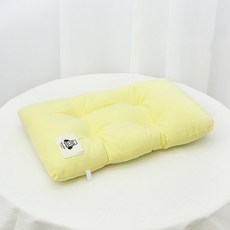 soonZAM 寵物馬卡龍純棉柔軟墊子, 黃色, 1個