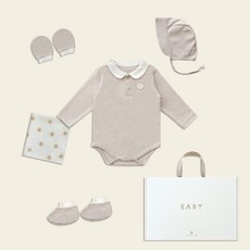 베이비앤아이 유아용 바이오슈트 5종 출산선물 세트 + 소핑백