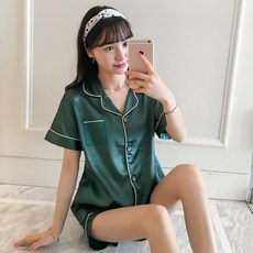 나음다름 부드러운 여성용 잠옷 반팔 상하의 세트