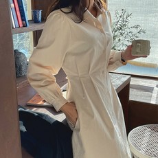 레글런셔츠원피스도안
