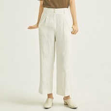 로엠 여성용 앵커 린넨라이크 와이드 슬랙스