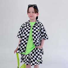 BerryCloset 男童款Once格紋黑洞襯衫