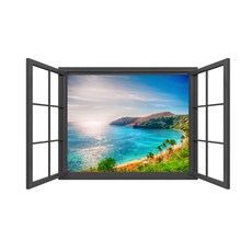 창문풍경스티커