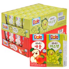 돌 하이 애플 120ml x 32p + 하이 머스캣 주스 120ml x 32p, 1세트