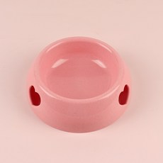 에이홉 반려동물 하트뿅뿅 밥그릇 대형, 03 핑크, 1개