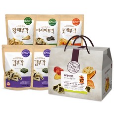 티각태각 김 + 고구마 + 고추 + 호박 + 우엉 부각 세트, 30g, 1세트