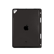 애플펜슬 수납 젤리 태블릿 케이스, 반투명 블랙