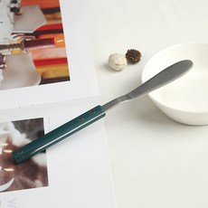 보겐 국산 몽블랑 브리샤 샤틴 커트러리 버터나이프, 1개, 아쿠아