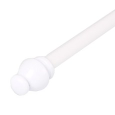 FREESPACE 造型伸縮窗簾桿 Set, Castle White 15mm, 100~180cm, 白色