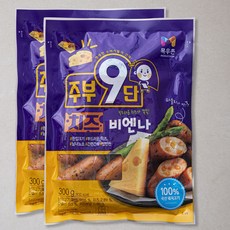 목우촌 주부9단 치즈 비엔나, 300g, 2개