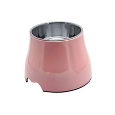 리치독스 반려동물 스텐 프리미엄 높이 식기 M, 핑크, 1개
