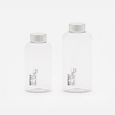 쓰임 레터링 에코젠 보틀 500ml + 700ml 세트, 혼합색상