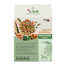 더독 강아지 닥터소프트 치킨 야채 식이섬유 전견용 사료, 닭, 1.2kg, 1개