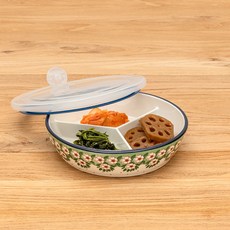 MAISON OBJET Praca波蘭風圓形3格分裝盒, 桃花, 1個