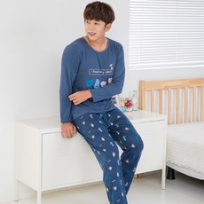TS7 남성용 울트라기모 홈웨어 파자마 상하의 세트 2p 0641