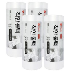 롯데이라이프 착한 롤백 17 x 25 cm, 소(S), 500개입, 4개