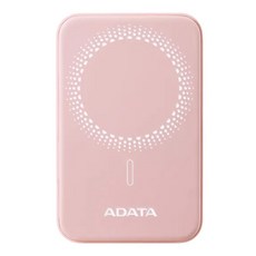 ADATA 威剛 無線磁吸快充 PD/QC極速快充行動電源 5000mAh 20W Type-C, PR050-11PK, 粉色