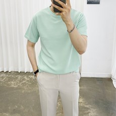 아도르클래식 남성용 디펜스 R라운드 간절기 이너 반팔티