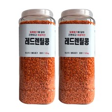 대한농산 통에담은 레드렌틸콩, 1.8kg, 2개