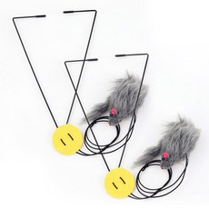 딩동펫 고양이 그네셀프 낚싯대 쥐장난감, 2개