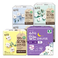 건강한 순수한면 중형 16p x 3팩 + 대형 14p + 라이너 70p + 입는오버 특대형 4p, 1세트