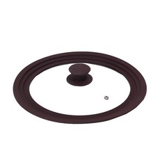 VASTO 矽膠通用玻璃鍋蓋, 適用於26公分/28公分/30公分鍋具, 30cm, 1個