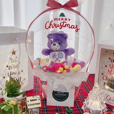 LOVELY FARM Merry Christmas角色玩偶氣球+壓克力樹+購物袋組 Care Bears, Share Bear