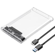 액센 USB 3.0 SATA3 SSD / HDD 외장 하드케이스 125.5 x 79 x 13 mm HD10, 1개 - 10테라하드