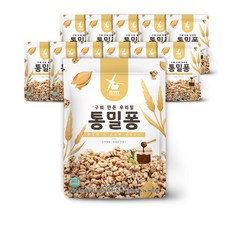 로지오가닉 유아용 구워 만든 우리밀 통밀퐁 과자 45g, 통밀, 12개