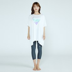 솔레일 여성용 토리 래쉬가드 7부 워터레깅스