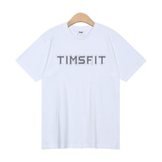 팀스핏 남녀공용 TM그리드 로고 반팔 티셔츠