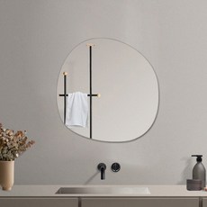 Golden Rabbit C固定型壓克力安全鏡子 石頭 40*40cm, 單色
